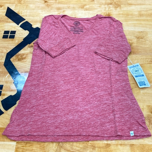 47 Brand Heathered Red Shirt - Picture 1 of 2